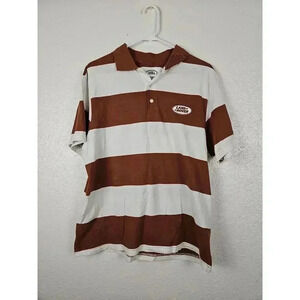 Pacsun Mens Land Rover Striped Polo Shirt Short Sleeve Small